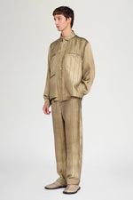 Striped Relaxed Overshirt