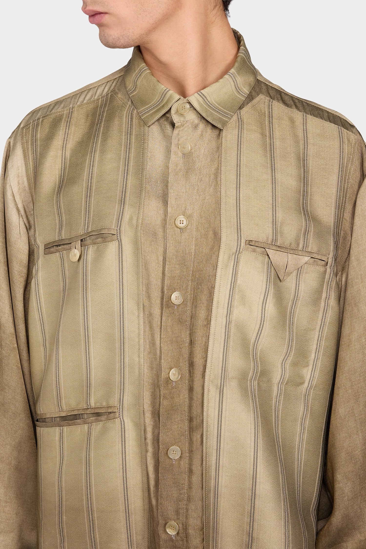 Striped Relaxed Overshirt