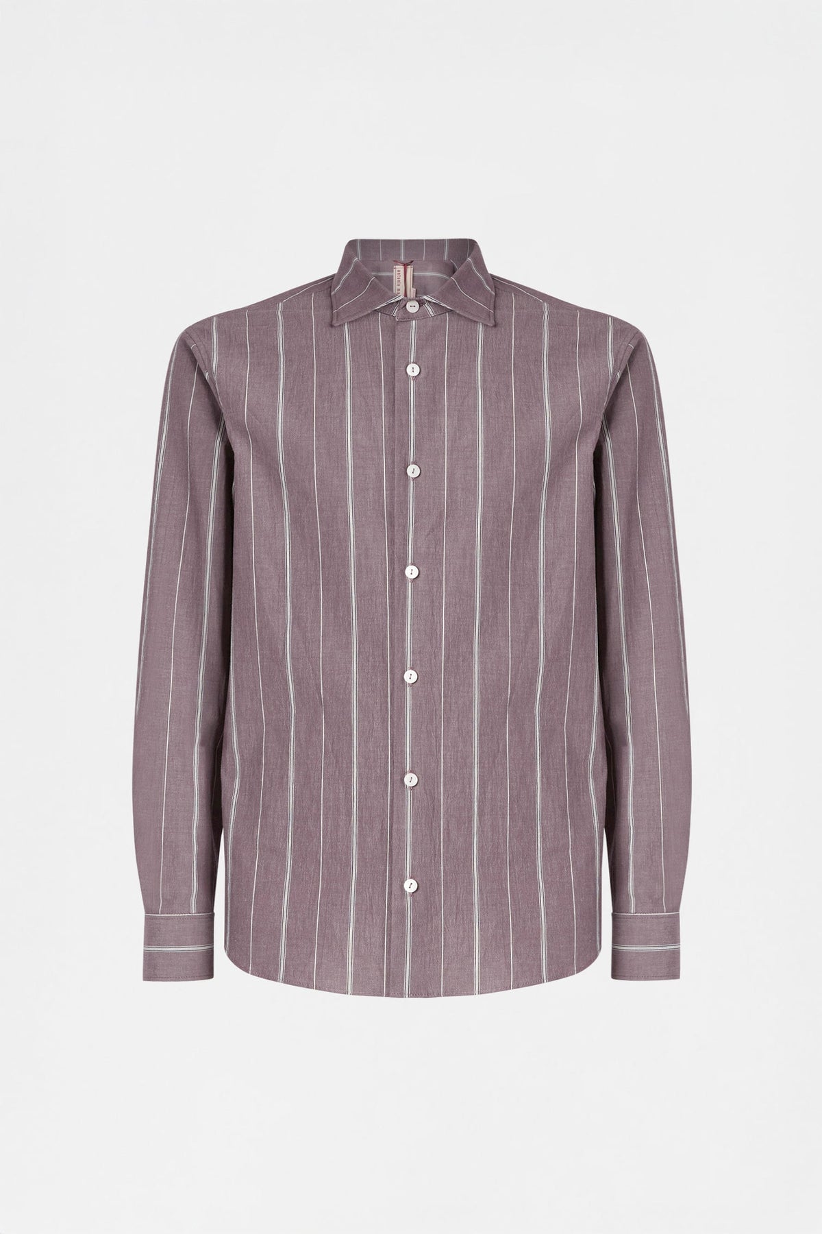 Prune Brown Striped Shirt