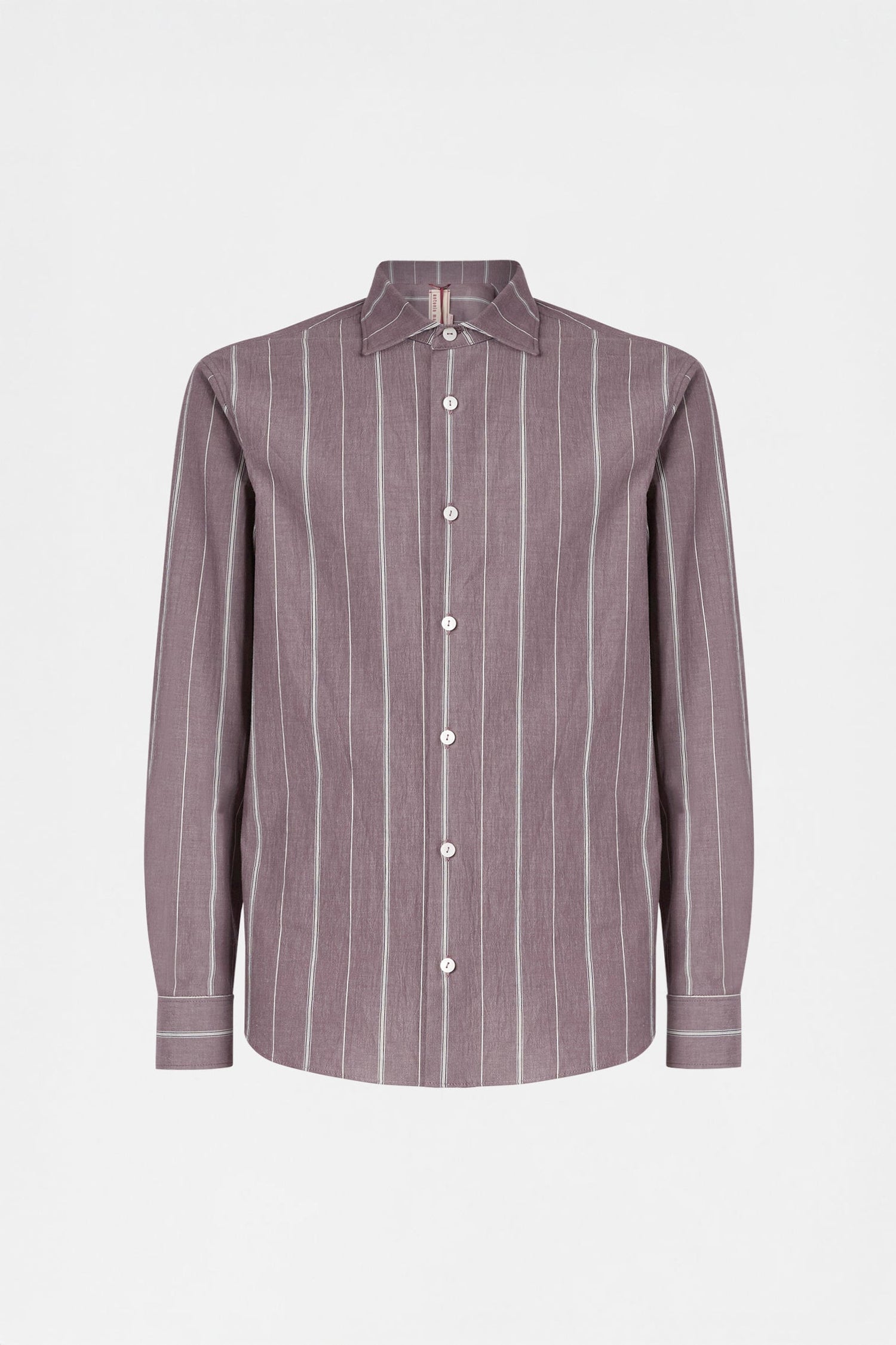 Prune Brown Striped Shirt