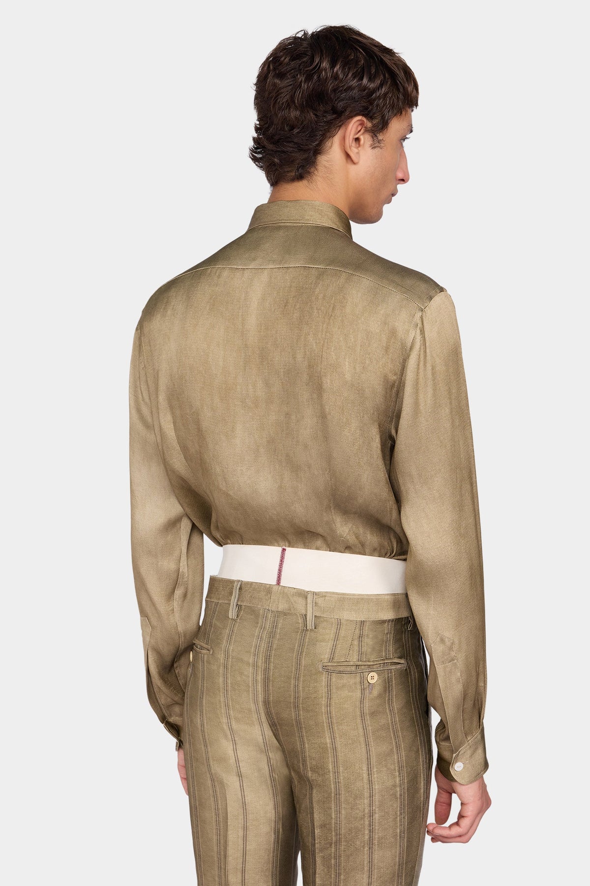 Gold Satin Shirt