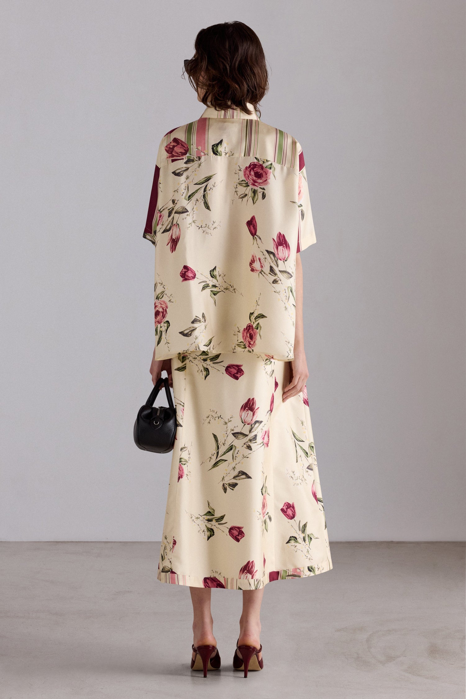 Rose and Tulip Print Shirt