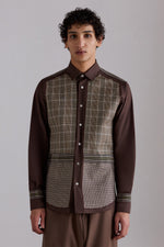 Brown Checked Regular Shirt