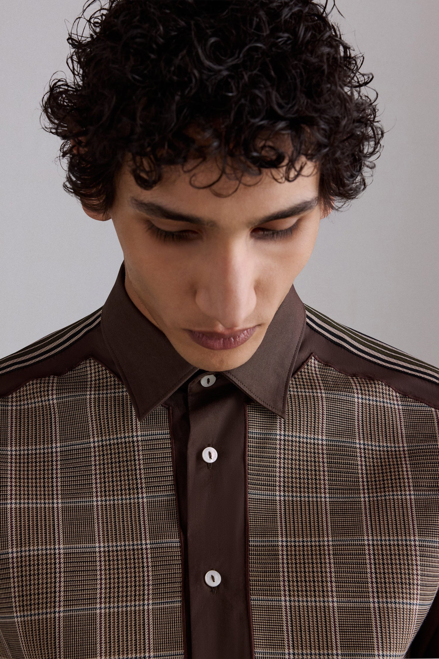 Brown Checked Regular Shirt