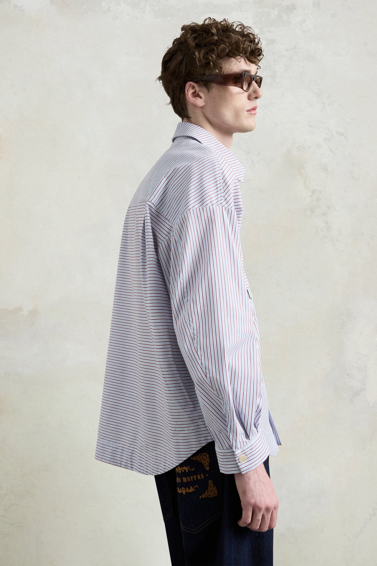 Oversized Striped Overshirt