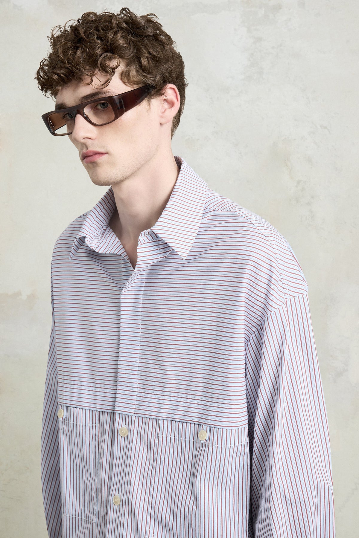 Oversized Striped Overshirt