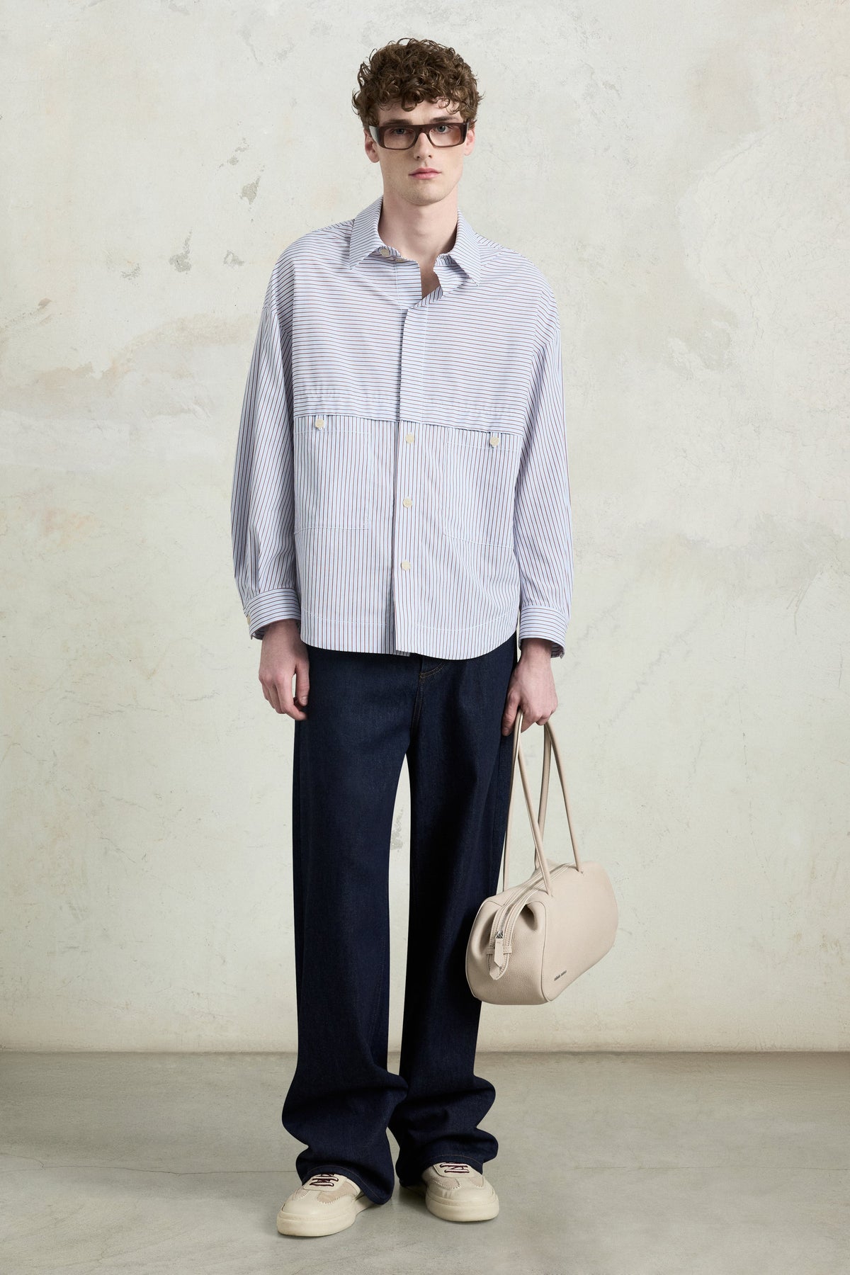 Oversized Striped Overshirt
