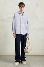 Oversized Striped Overshirt