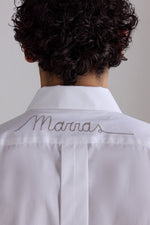 White Poplin Slim Shirt