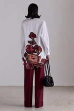 Painterly Rose Robespierre Shirt