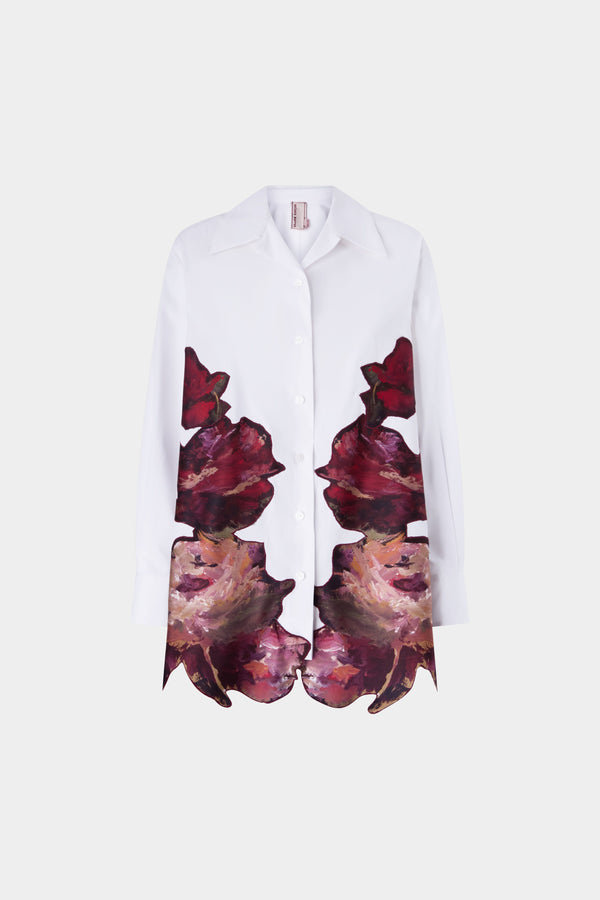 Painterly Rose Robespierre Shirt
