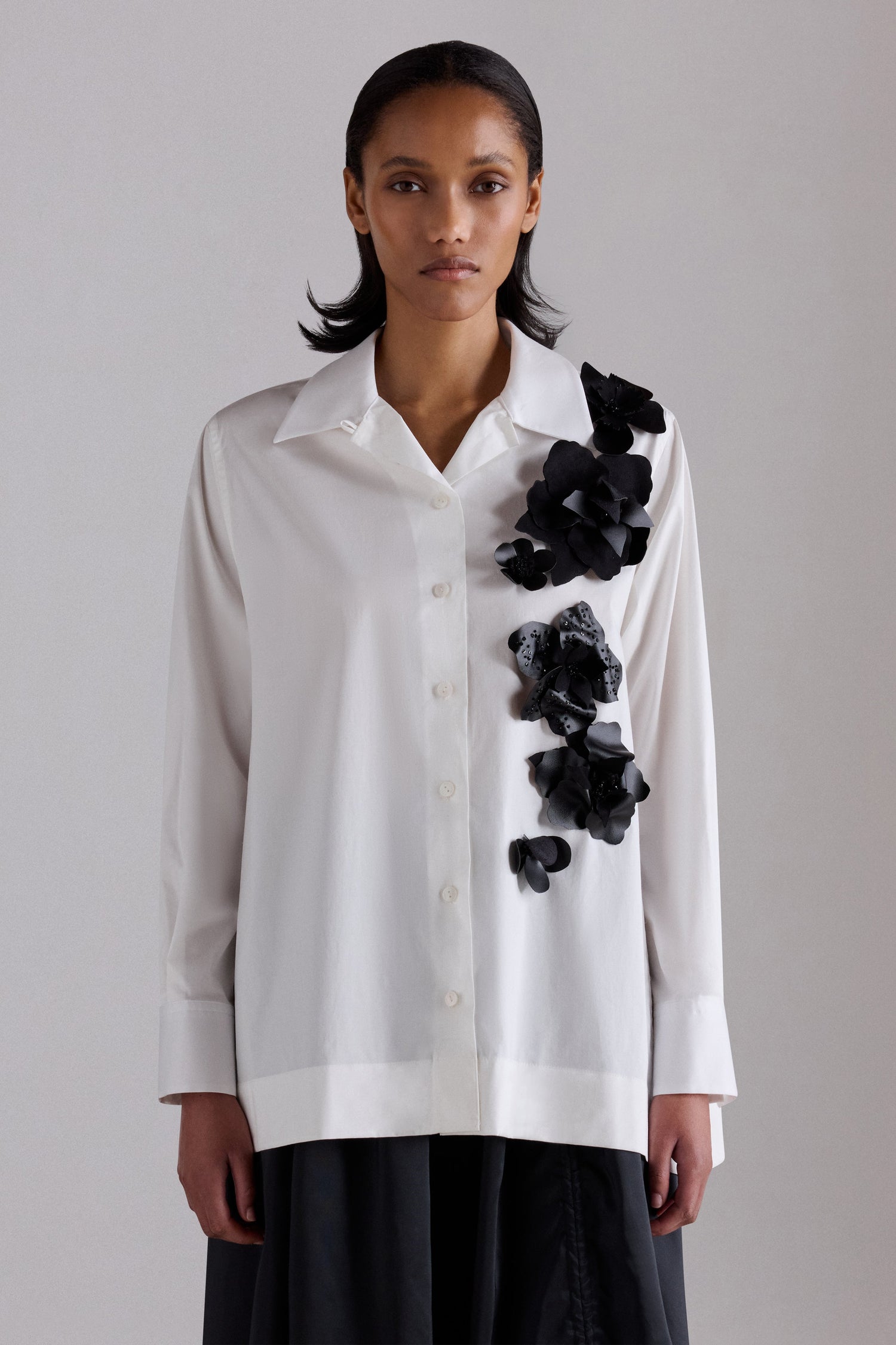 Appliqué Floral Robespierre Shirt