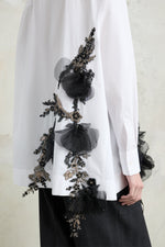 Robespierre with Cascading Floral Embroidery