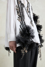 Robespierre with Cascading Floral Embroidery