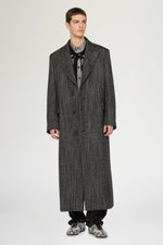 Long Tailored Coat in Wool
