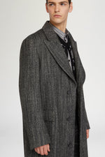 Long Tailored Coat in Wool