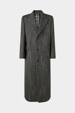 Long Tailored Coat in Wool
