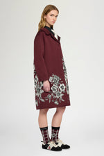 Floral Jacquard Coat