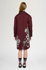 Floral Jacquard Coat