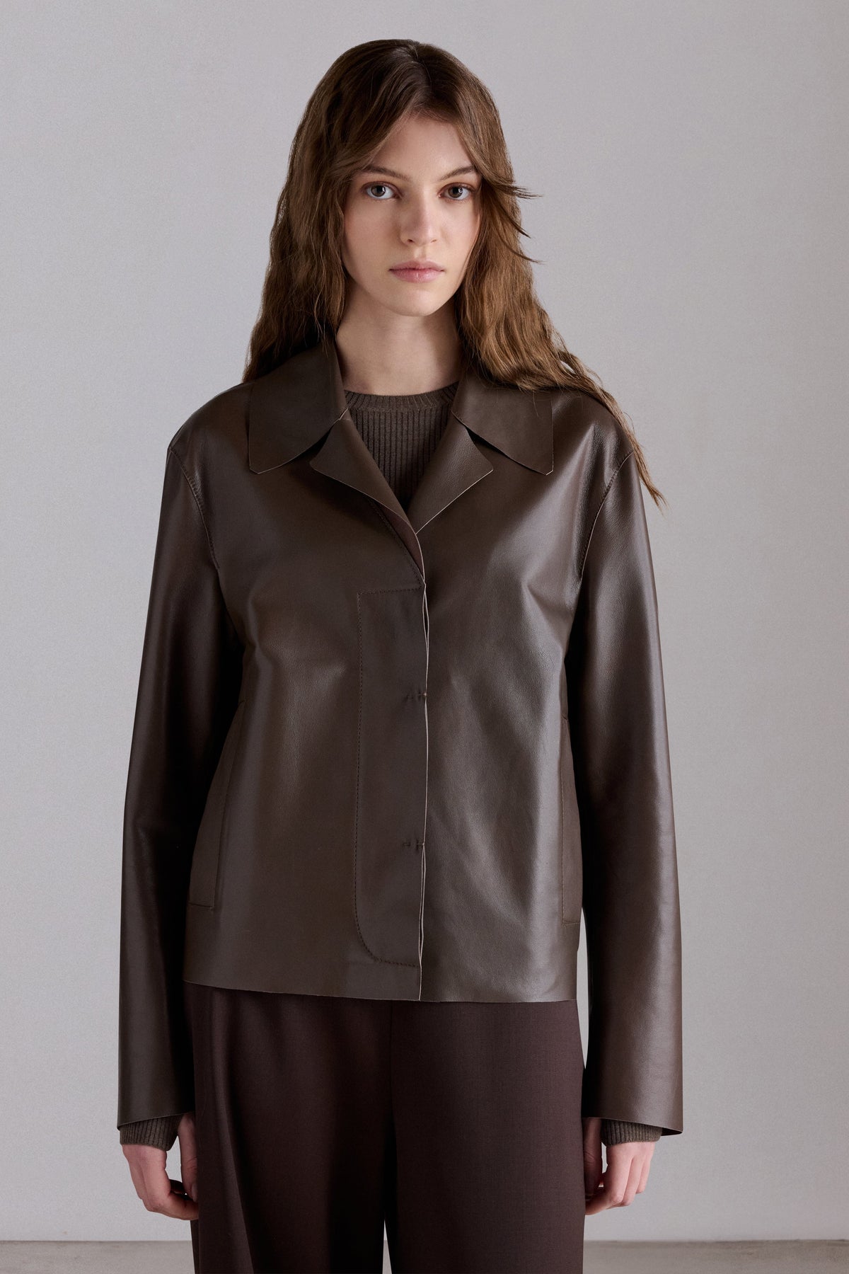 Unlined Nappa Leather Jacket
