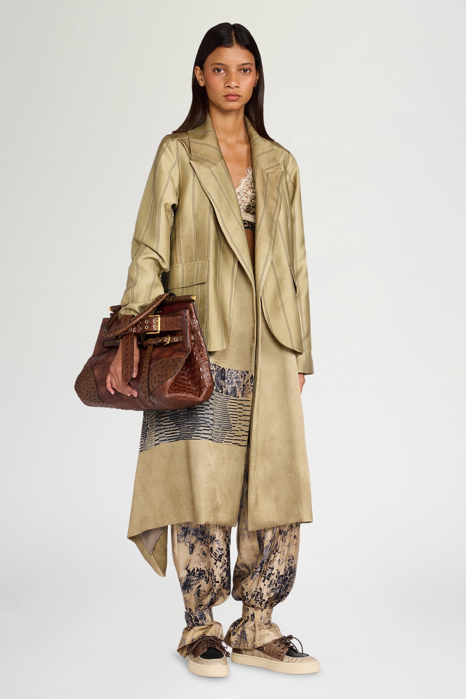 Gold Layered Patchwork Coat