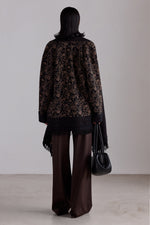 Floral Jacquard Short Coat