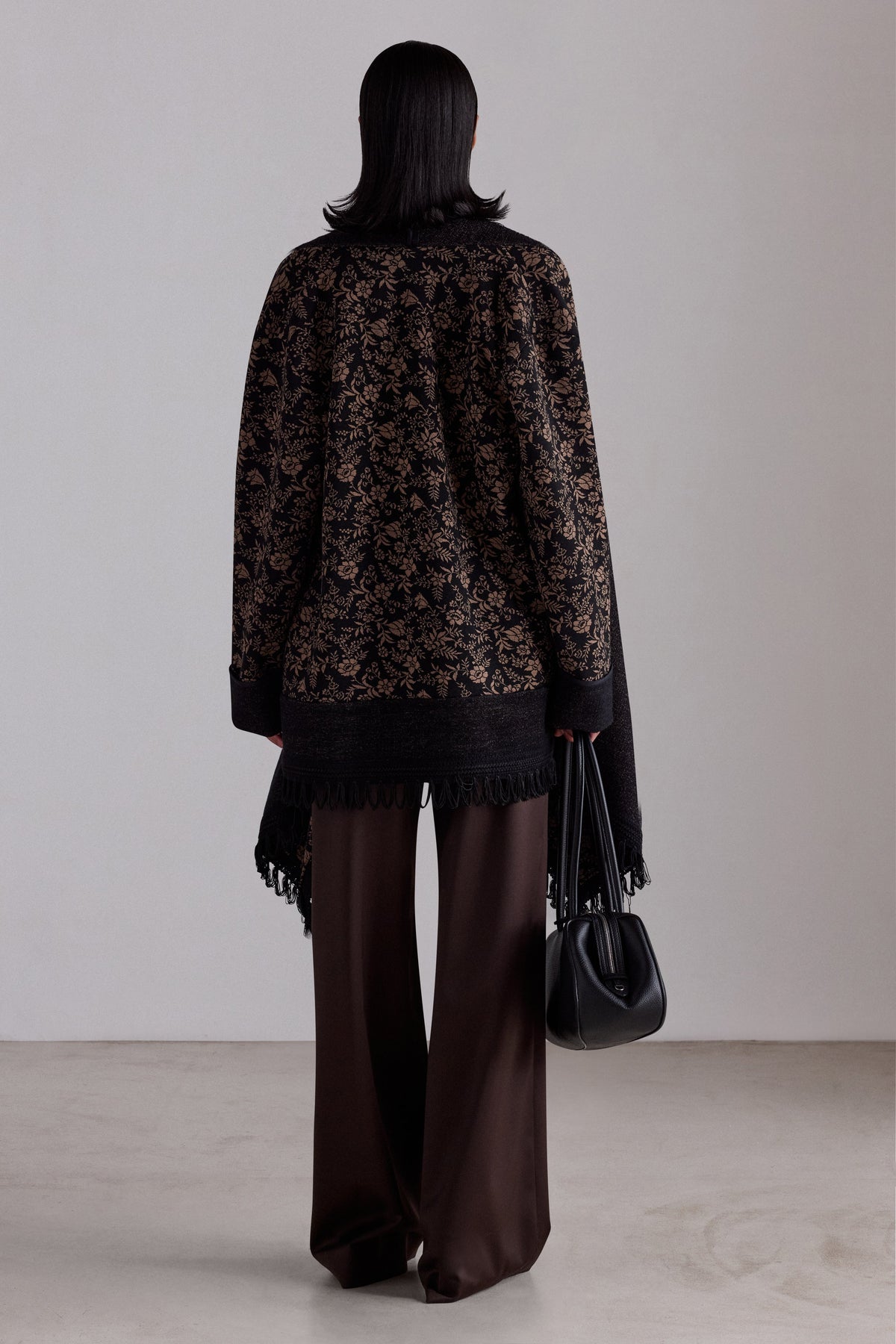 Floral Jacquard Short Coat
