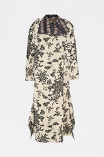 Floral Wallpaper Trench Coat