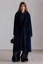 Long Baby Suri Alpaca & Wool Coat