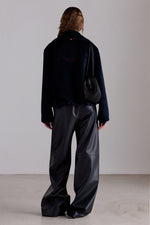 Cropped Baby Suri Alpaca & Wool Coat