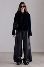 Cropped Baby Suri Alpaca & Wool Coat