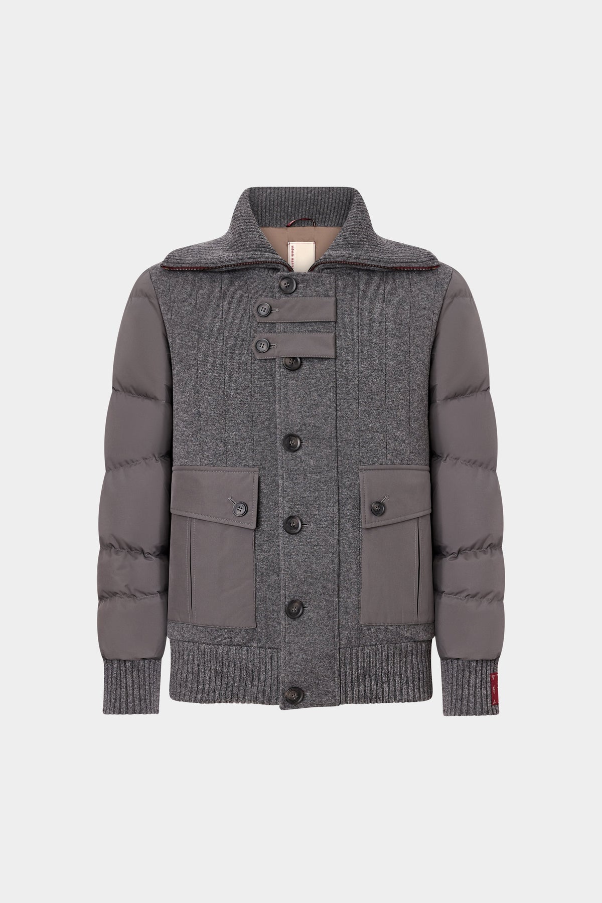 Down Jacket with High Collar