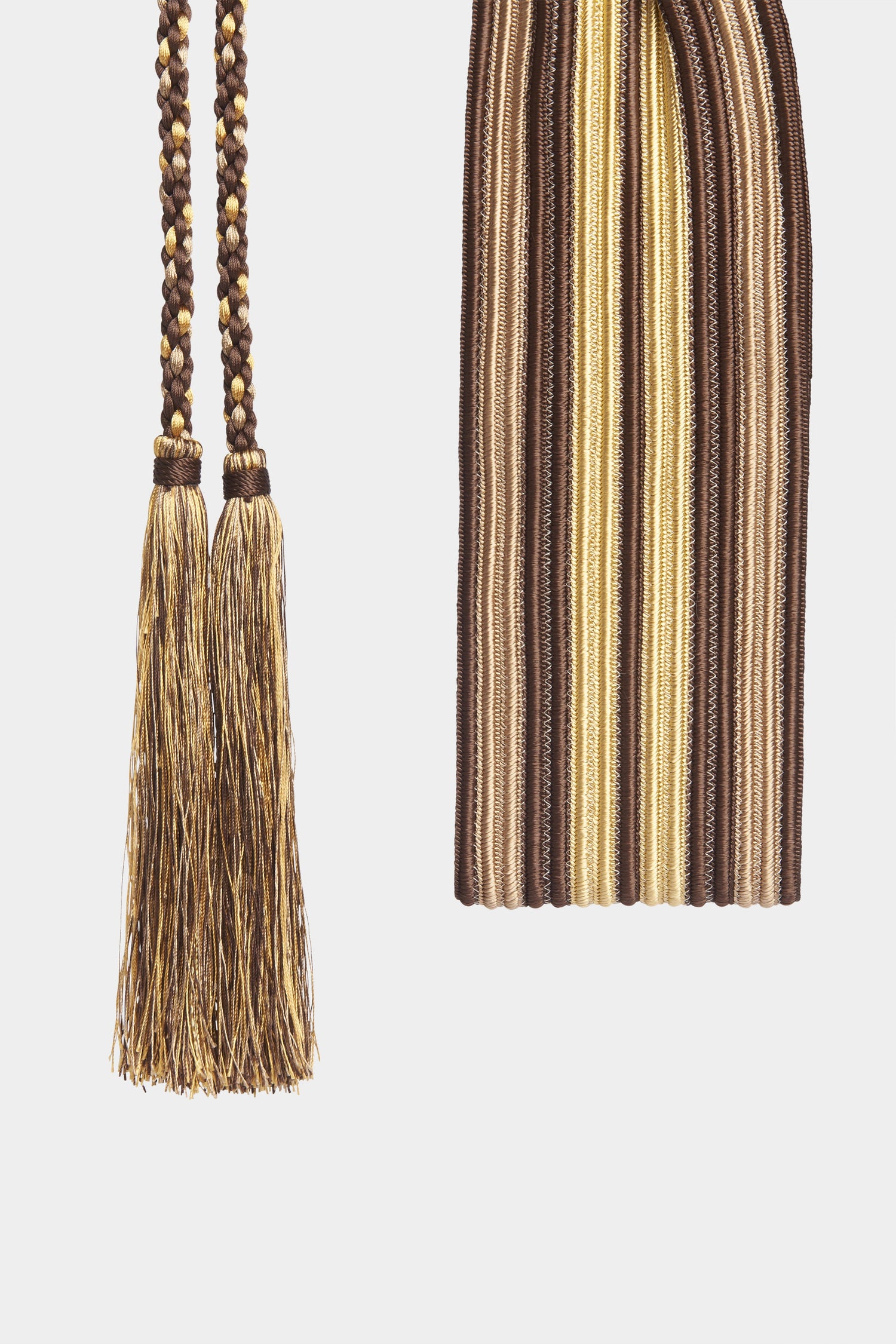 Brown & Gold Waist Sash