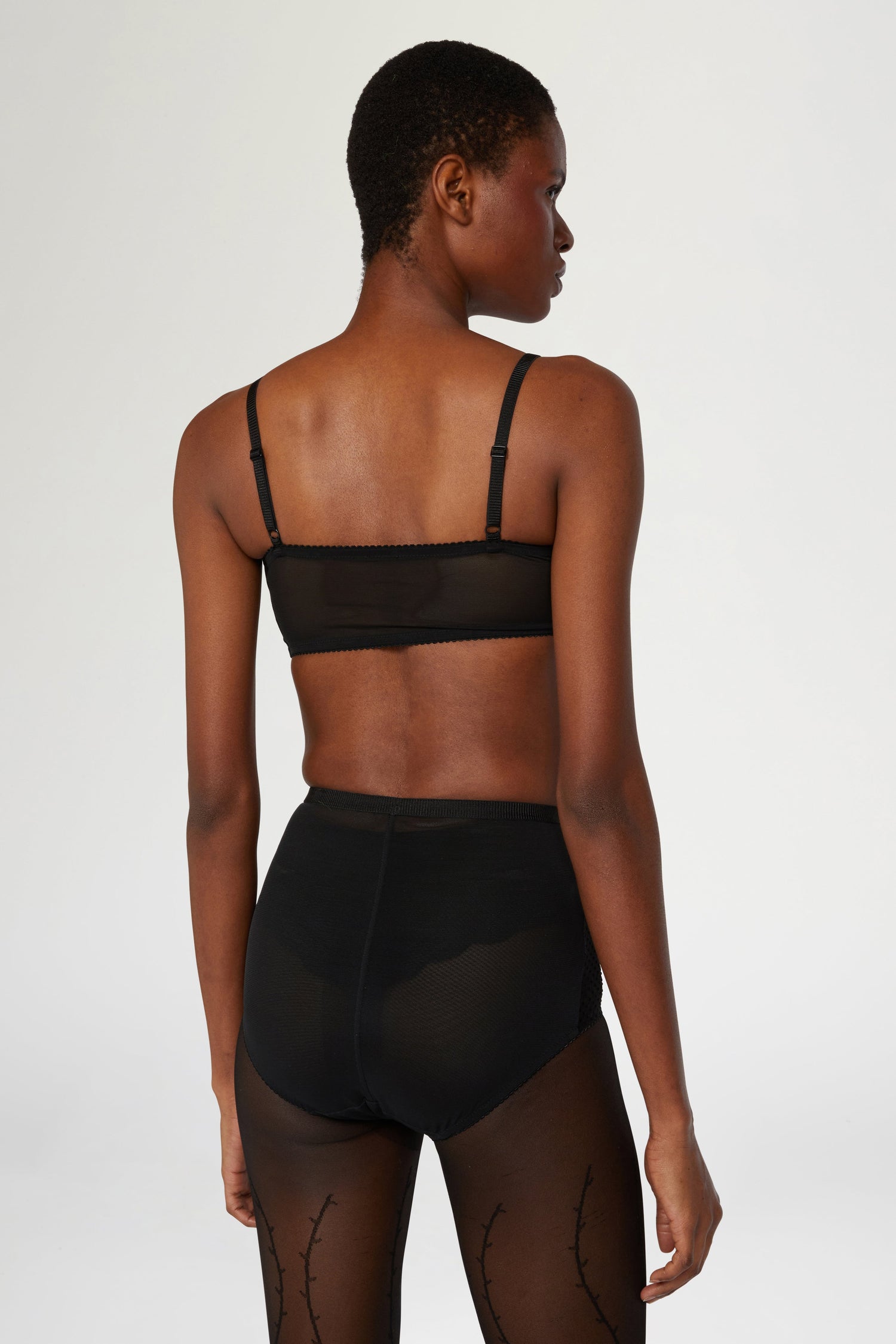 Black Jersey Bra
