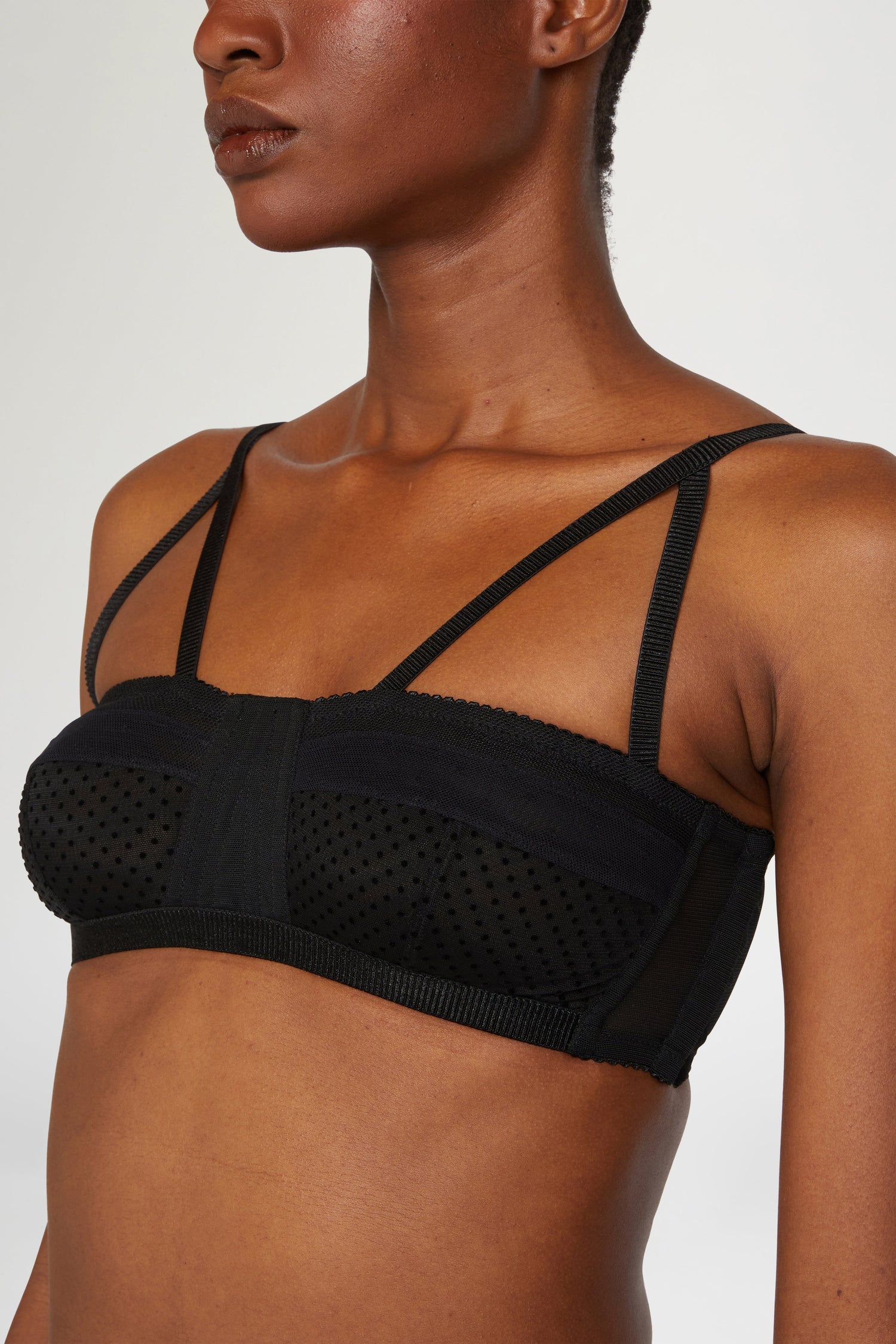 Black Jersey Bra