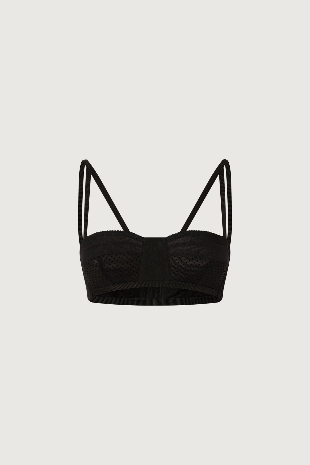 Black Jersey Bra