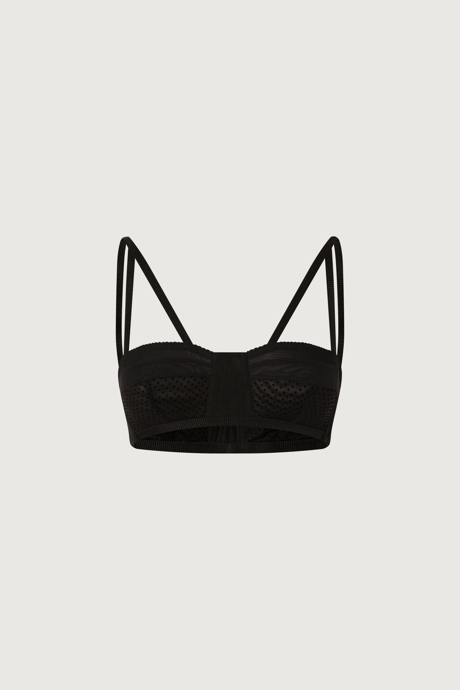 Black Jersey Bra