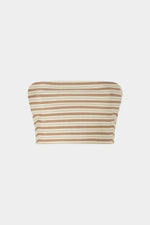Striped Jersey Bandeau Top