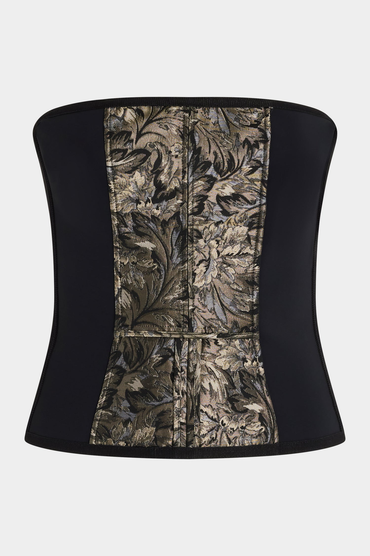 Black Gold Brocade Bustier