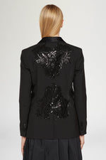Black jacket with sequins