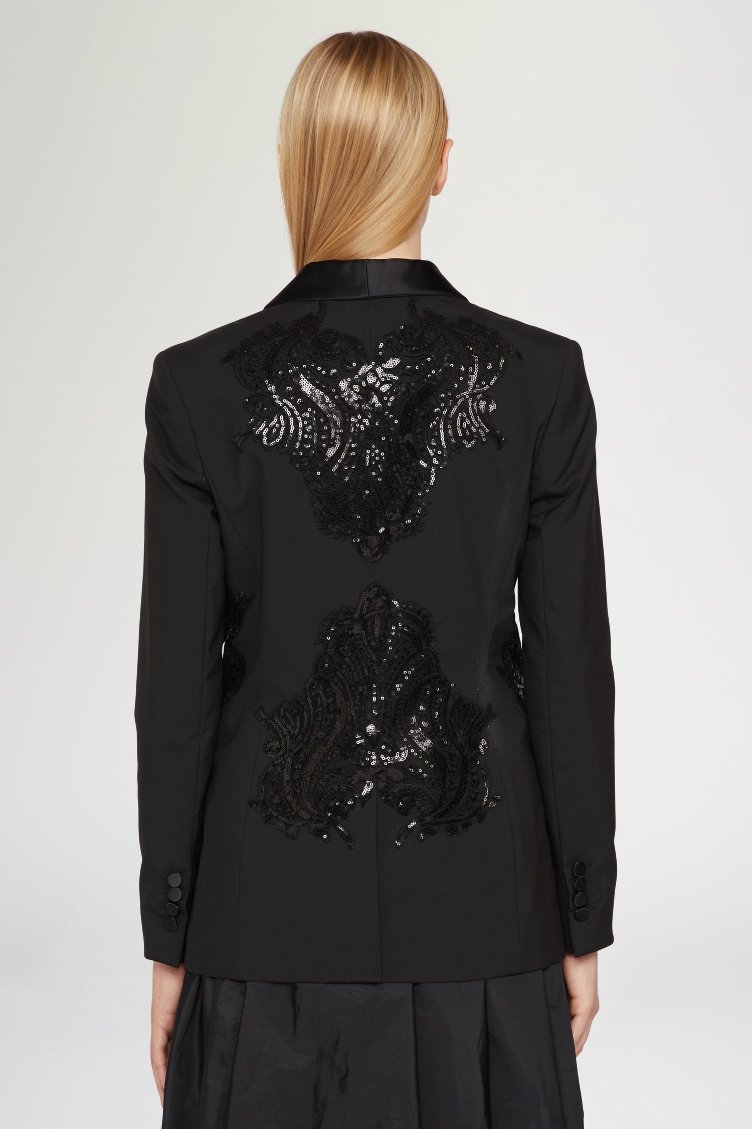 Black jacket with sequins