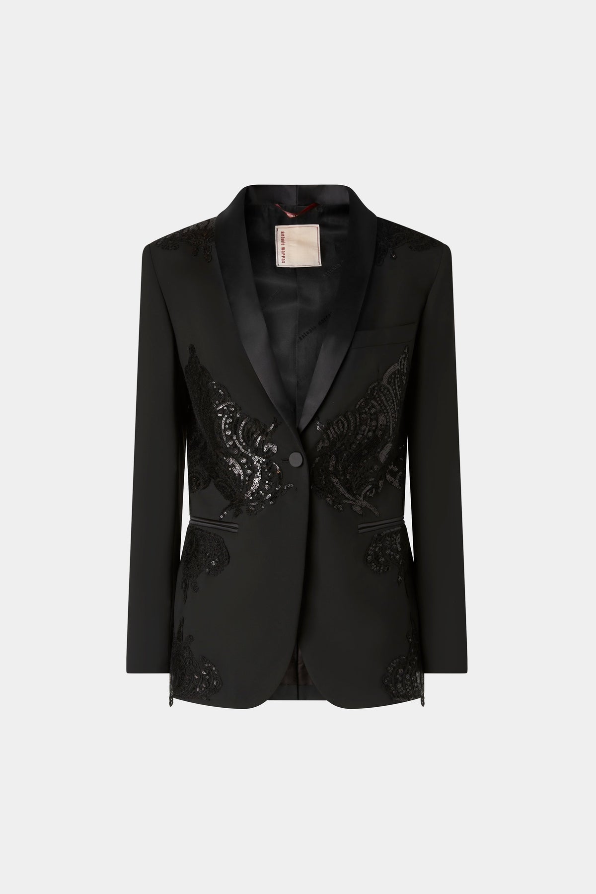 Black jacket with sequins
