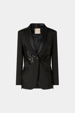 Black jacket with sequins