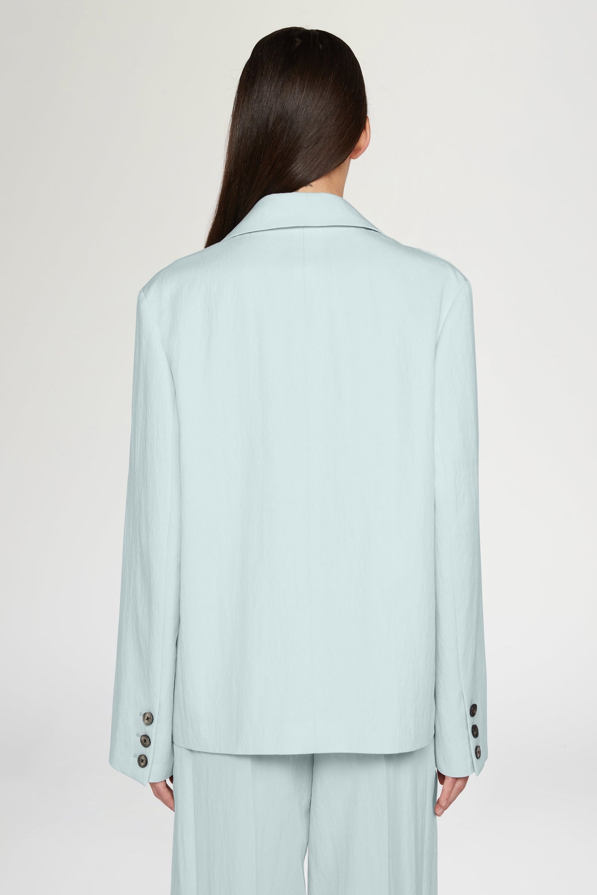Light-Blue Double-Breasted Blazer