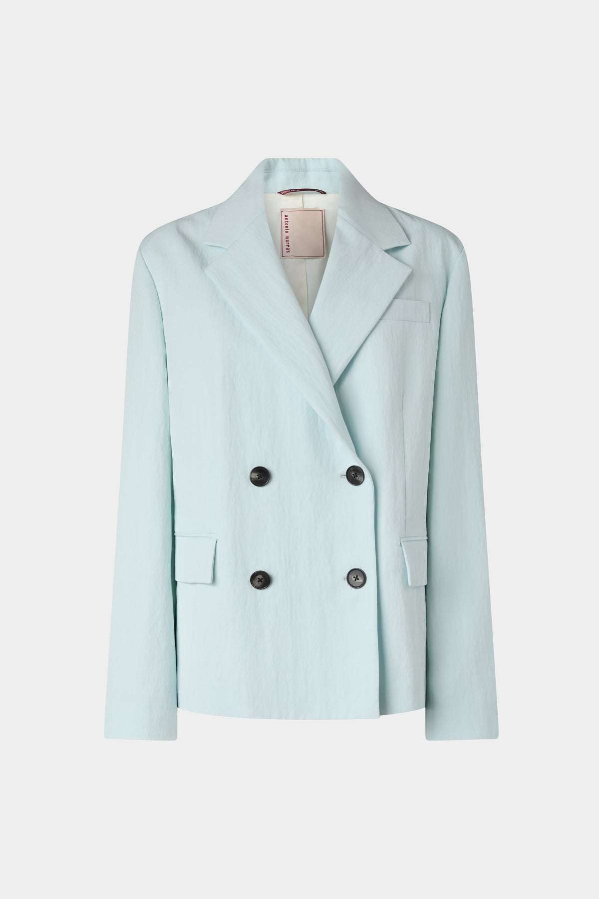Light-Blue Double-Breasted Blazer