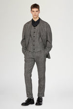 Grey Tailored Wool Vest