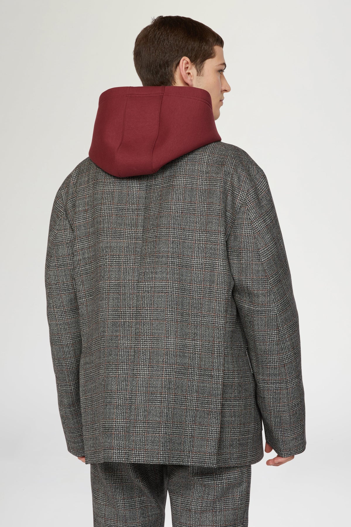 Grey Single-Breasted Blazer