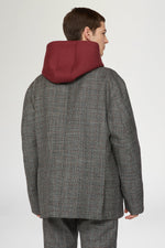 Grey Single-Breasted Blazer