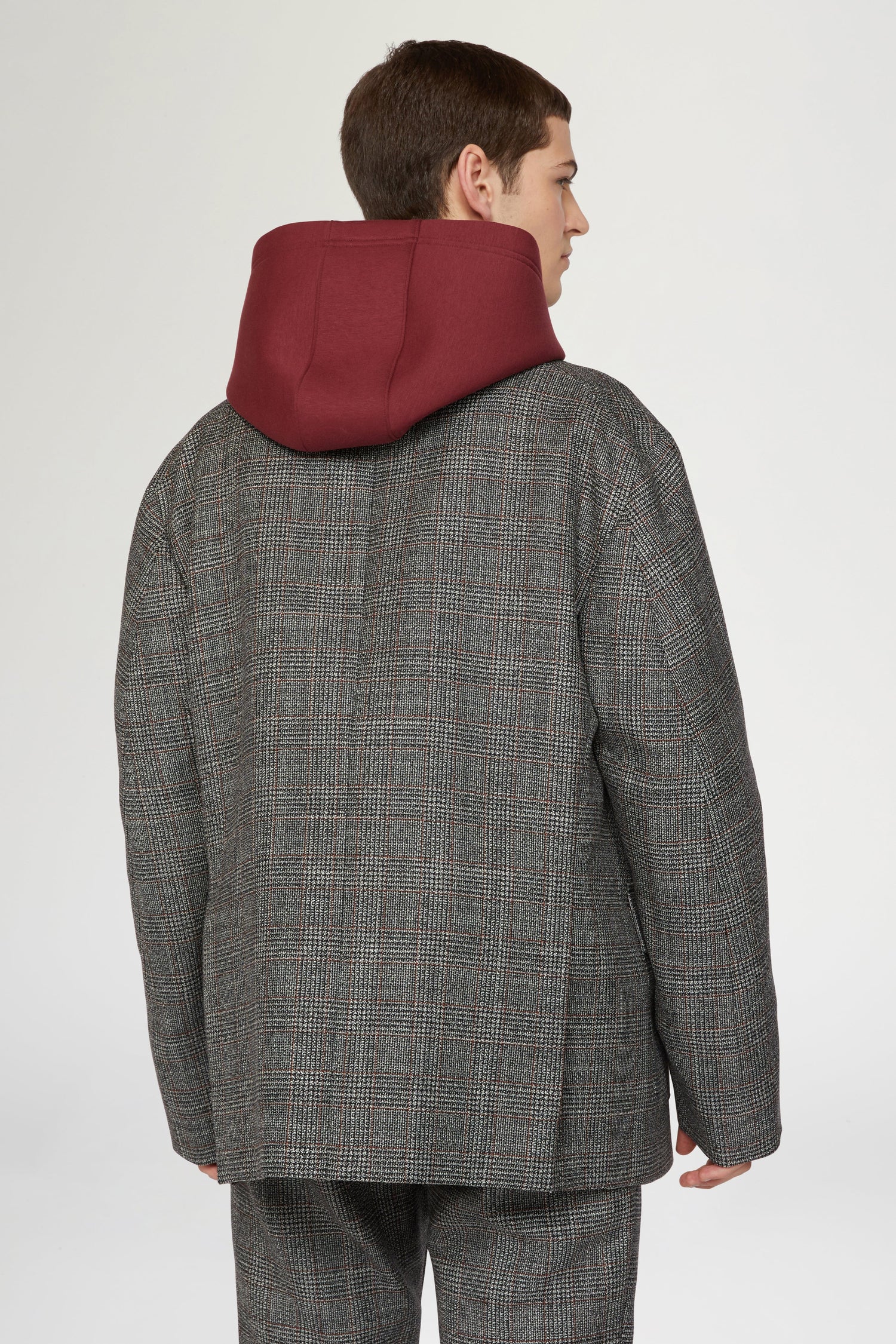 Grey Single-Breasted Blazer
