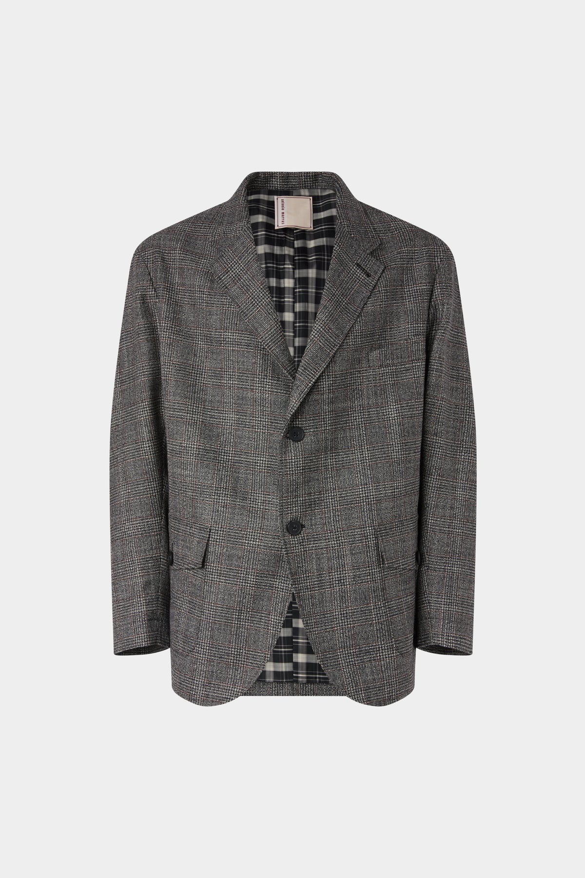 Grey Single-Breasted Blazer